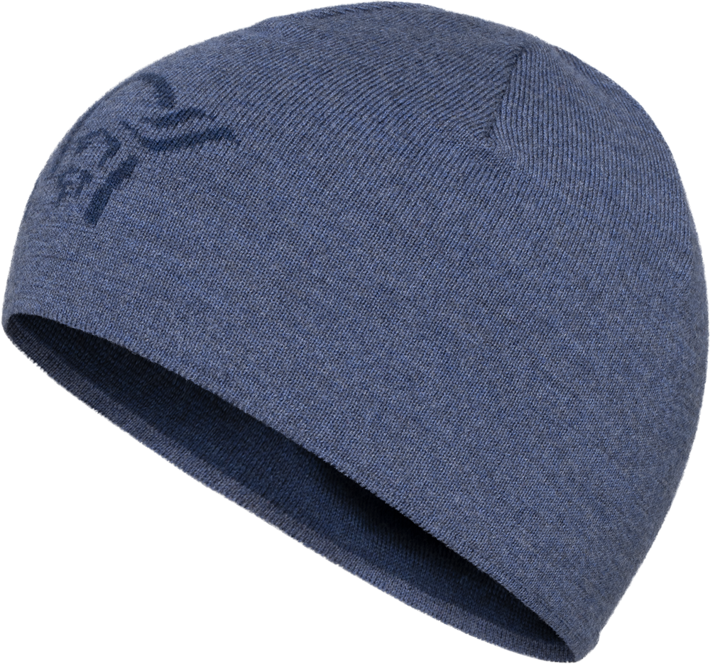/29 light merinoUll logo Beanie - pipo