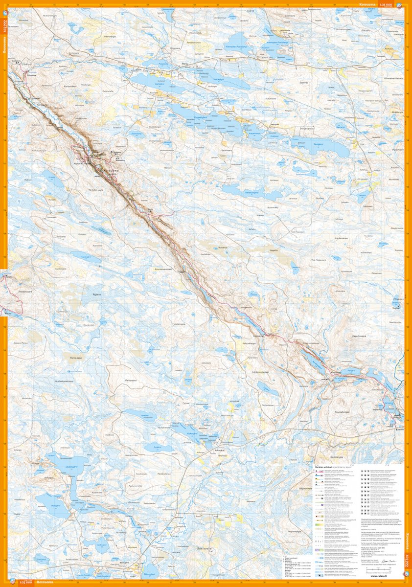 Riisitunturi Korouoma 1:25 000 - Tunturikartta ISBN 9789189079052 - Image 3