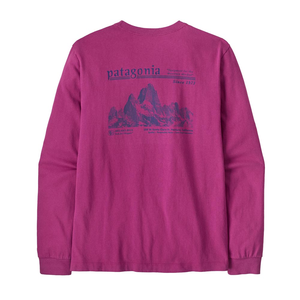LS MW Hut Tripper Skyline T-Shirt, Amaranth Pink - Image 2