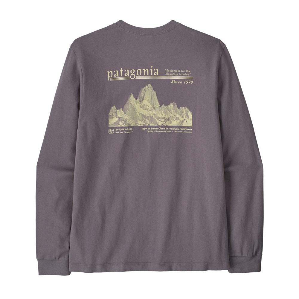 LS MW Hut Tripper Skyline T-Shirt, Amaranth Pink